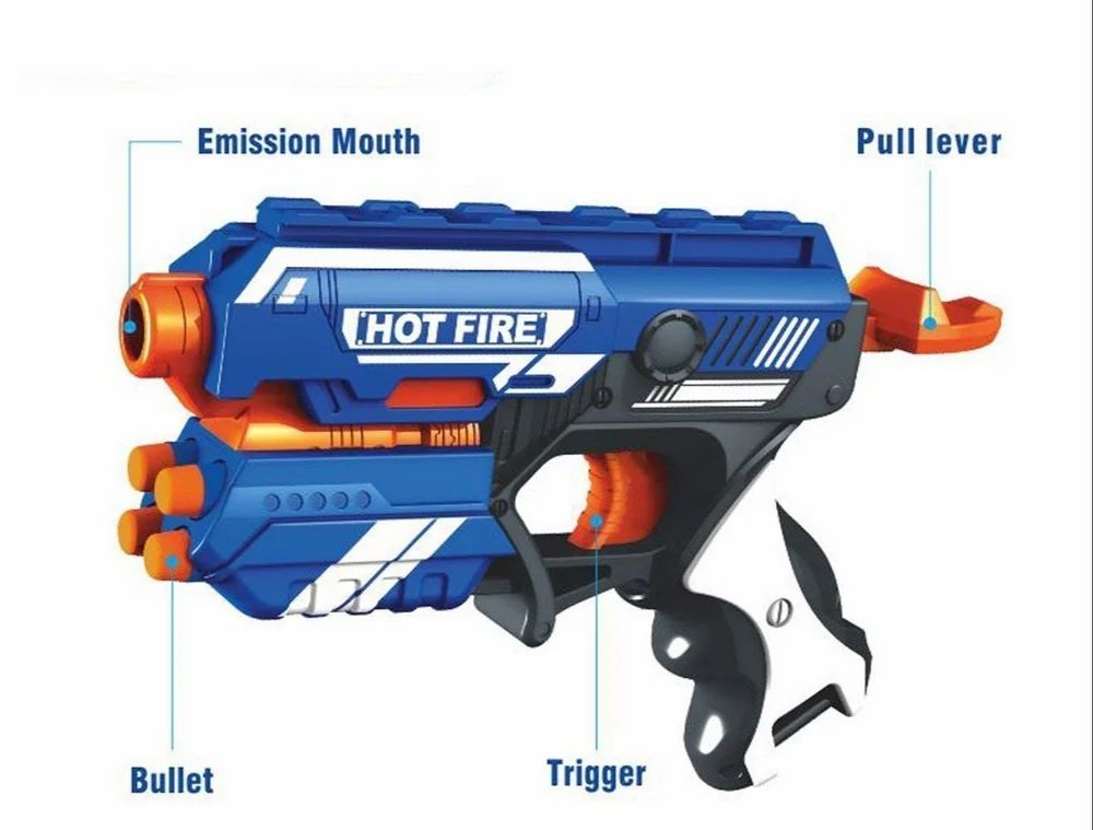 HOT FIRE Soft Bullet Toy Gun – Safe, Stylish & Action-Packed Fun!