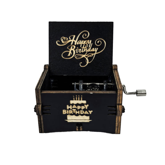 Hand-Cranked Wooden Music Box – Birthday Surprise in Every Turn