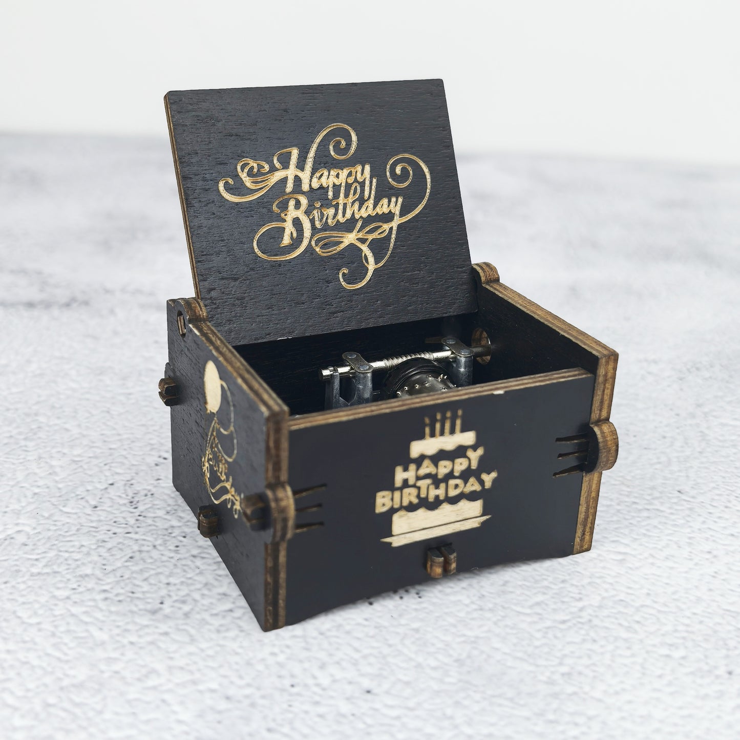 Hand-Cranked Wooden Music Box – Birthday Surprise in Every Turn