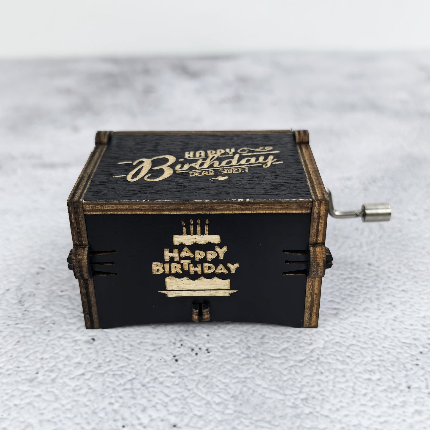 Hand-Cranked Wooden Music Box – Birthday Surprise in Every Turn