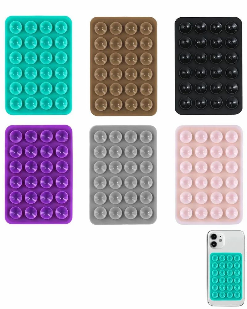 Hands-Free Suction Phone Pad – Stick. Watch. Create - Pack of 2