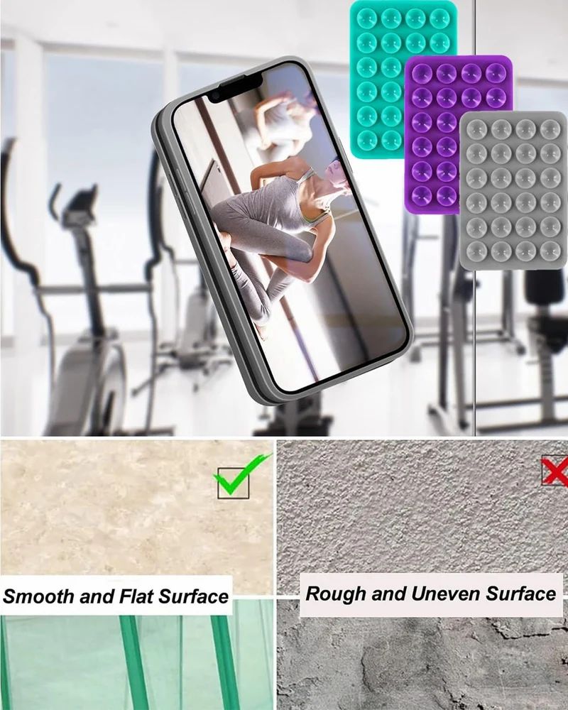 Hands-Free Suction Phone Pad – Stick. Watch. Create - Pack of 2